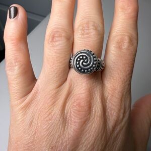 retired James Avery African Beaded swirl ring